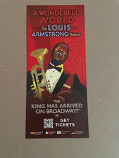 Wonderful World -  Louis Armstrong Musical - Broadway Promo Ad Flyer