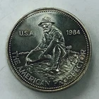 1984 ENGELHARD AMERICAN PROSPECTOR! SILVER ROUND! .999! RARE FIND! NR #P1941