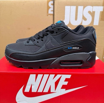 #ad Men#x27;s Nike Air Max 90 quot; Black Blue quot; Basketball Sports Shoes US Size 7 12 $69.98