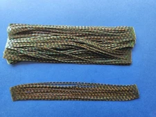 10 silicone Skirt Tab Pumpkin Fish Scale T263 Lure Spinnerbait material Bass Fly