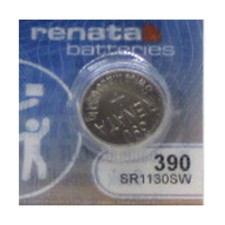 390 Renata Mercury Free Silver Oxide Watch Battery x 1