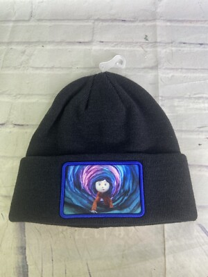 Coraline Printed Logo Knit Cuff Beanie Hat Cap Adult One  display picture 1