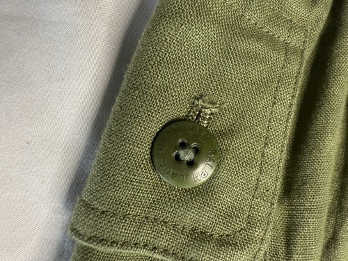 RALPH LAUREN Women's Size L Vest Reef Olive 100% Linen Collared - Picture 10 of 11