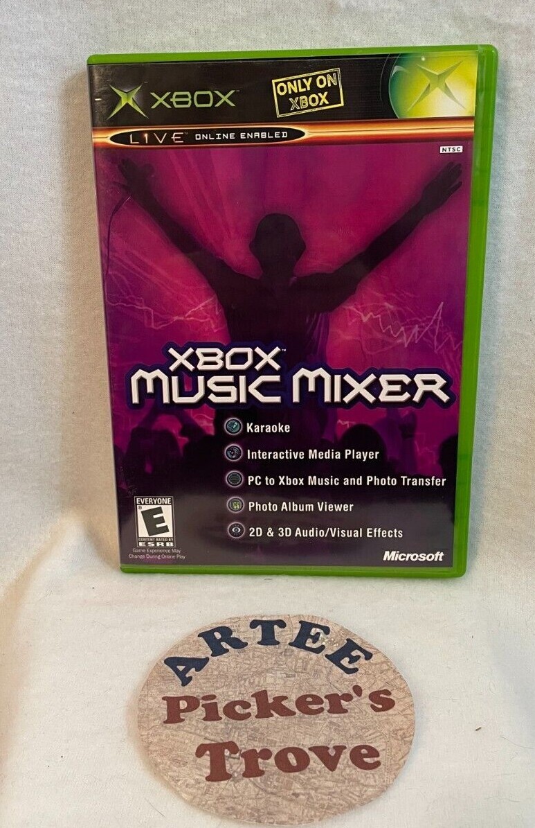 Xbox Music Mixer (Microsoft Xbox, 2003) Karaoke, Complete Tested