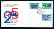 1983 Christmas Island 25 Years as An Australian Territory FDC