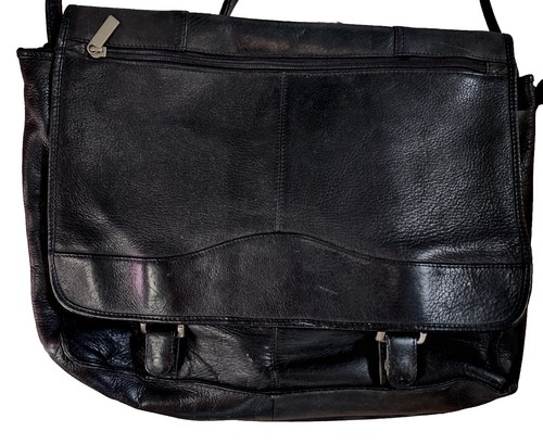 Beeindruckende Premium Leder schärferes Bild Kuriertasche Schulranzen Anwalt Aktentasche - Bild 8 von 12