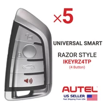 5X Autel iKey Universal Smart Key Razor Style 4 Button IKEYRZ4TP