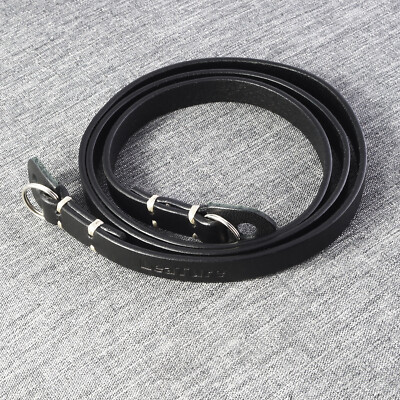 1pcs LeaTure Universal Black Leather Camera Neck Shoulder Strap for Sony Nikon