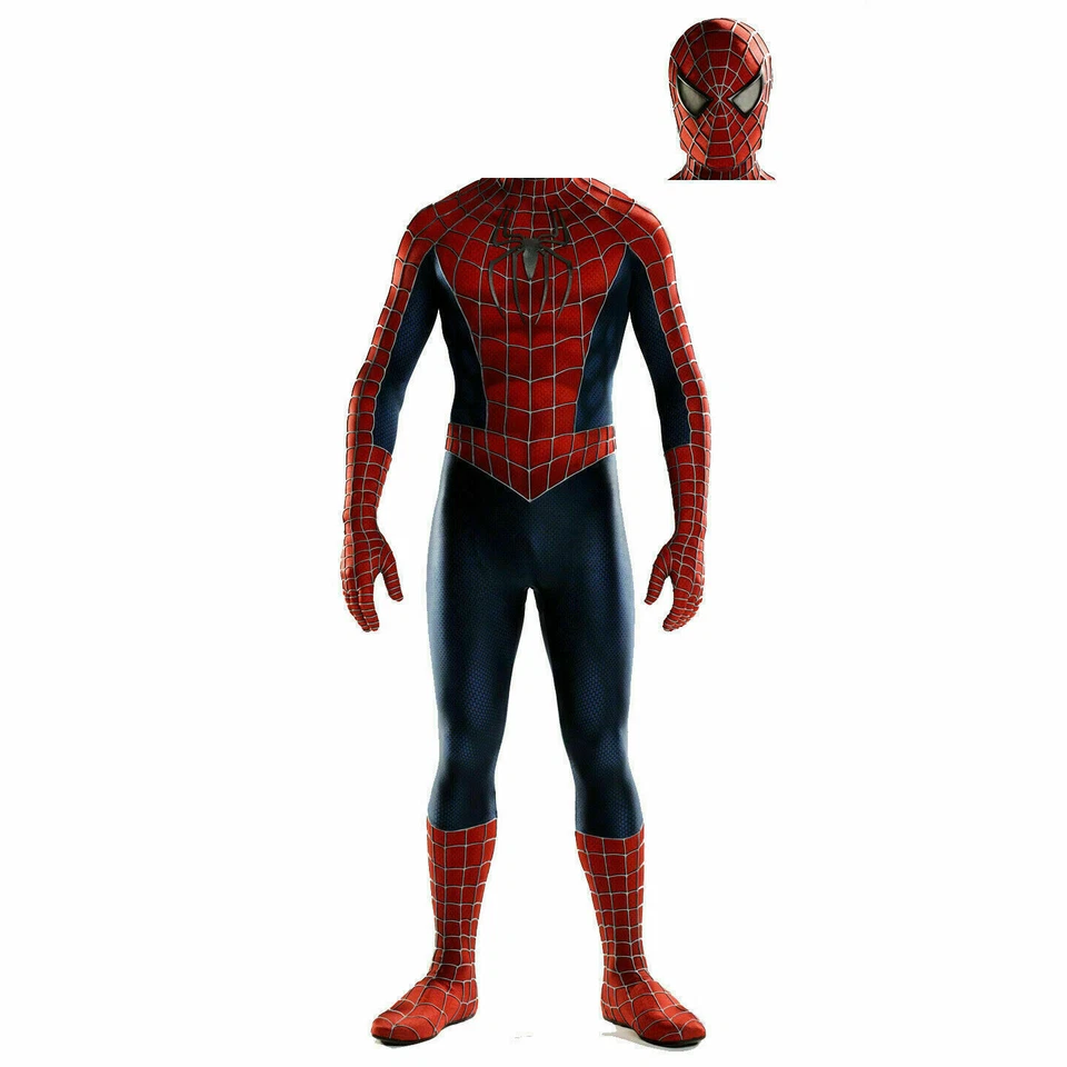Raimi Spiderman Jumpsuit Spider-man Halloween Cosplay Costume Adult Kid Suit Cos - Image 2 of 4