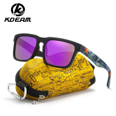 KDEAM Men Women Polarized Sport Sunglasses Square Driving Fishing Glasses UV400