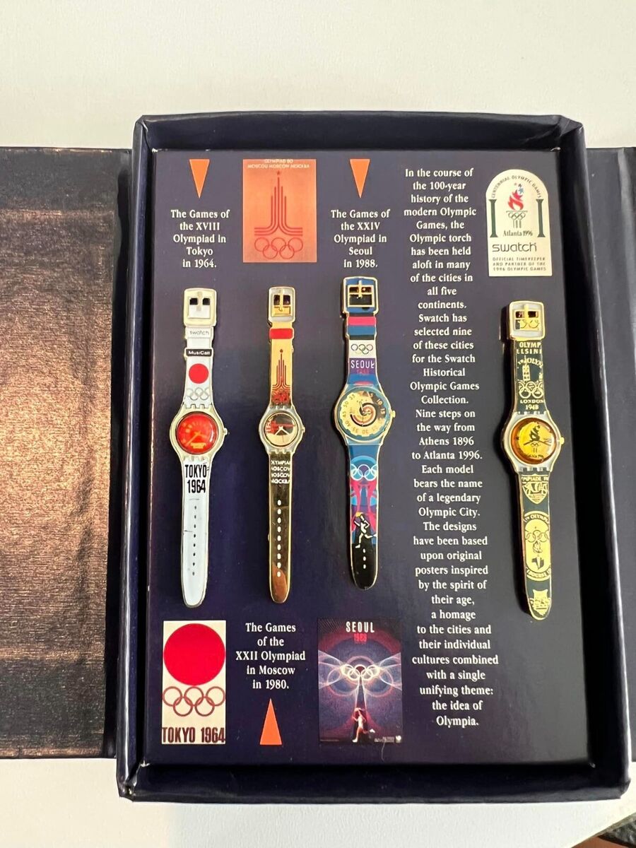 Limited Edition 1996 Swatch Watch Historical Atlanta Olympic Limited Edition 1996 Swatch Watch Historical Atlanta Olympic