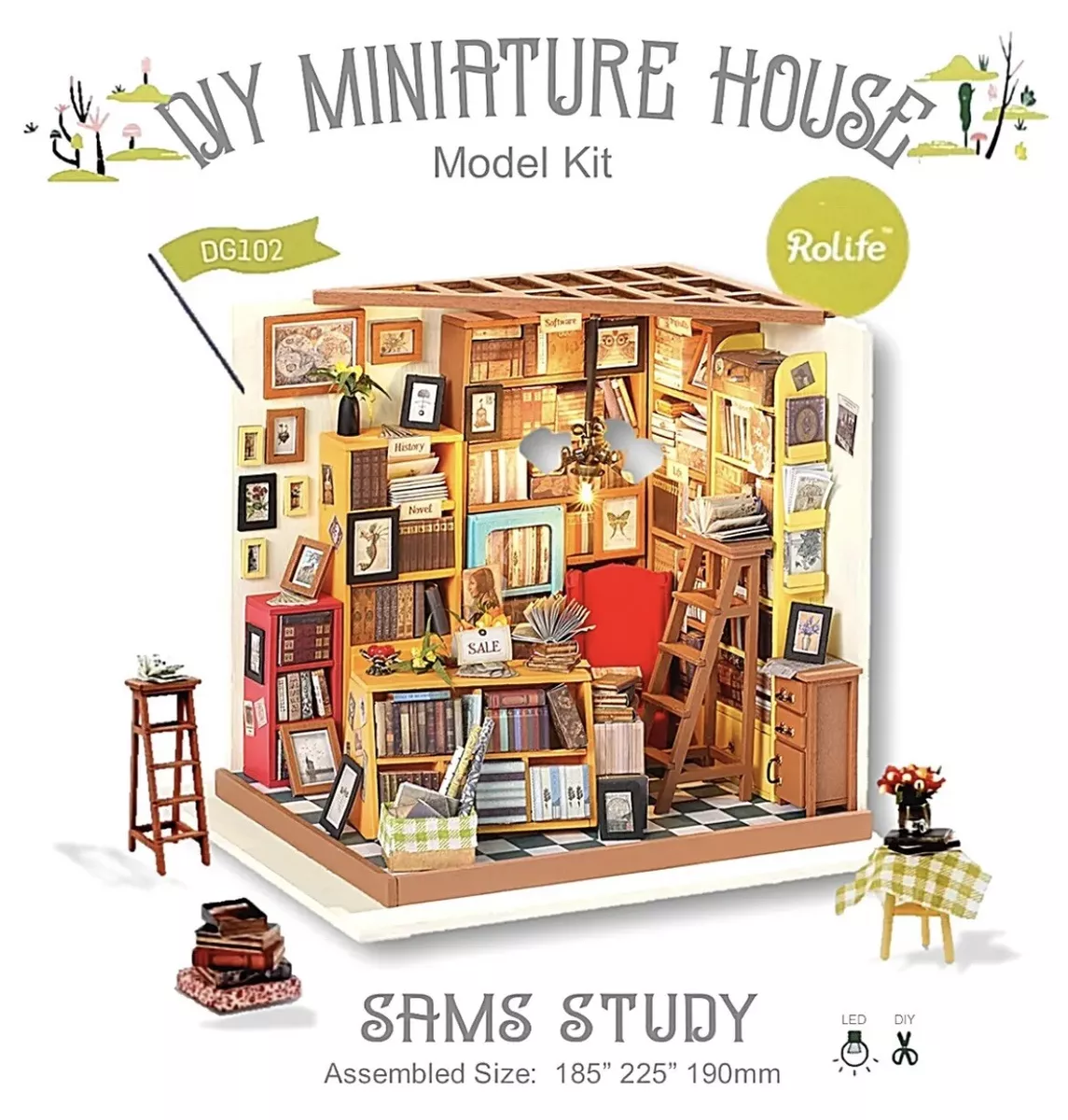 Sam's Study DIY Miniature Kit