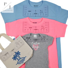 T-Shirt Alignment Ruler Tool Craft Guide For Sublimation Cricut Vinyl Designs