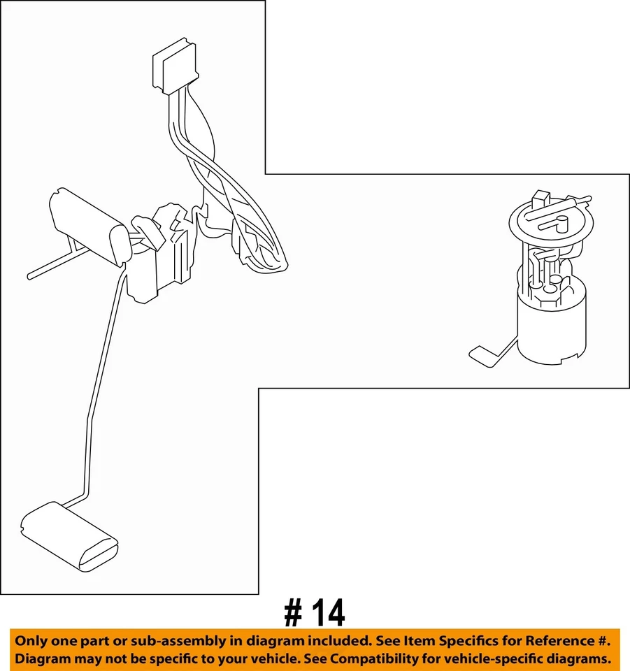 Used Fuel Pump fits: 2015 Ford Transit 250 3.7L tank mounted pump assembly Grade Foto 4 de 4