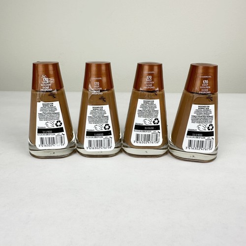 CoverGirl Clean Liquid Foundation Makeup, 170 Deep Golden 30ML, Lot of 4 - Picture 2 of 4
