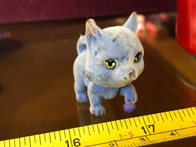 Pets in my Pocket süßes blaues Katzenspielzeug Mini Tier pelziges Fell
