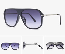 Sunglasses Square Blue Mirror Lens Light Weight Beach Wear Sun Protect Classy