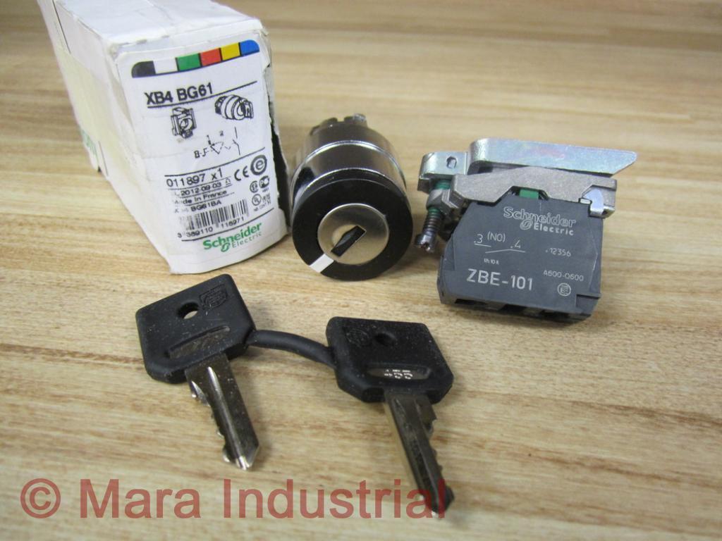 Schneider Electric Xb4bg61 Key Operated Selector Switch For Sale Online Ebay
