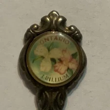 Ontario Trillium Flowers Collectable Souvenir Spoon EN