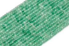 3x2MM Green Jade Beads Grade AAA Faceted Rondelle Loose Beads 13.5"