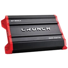 Crunch Ground Pounder GP-1500.4 1500 Watt 4-Channel Car Stereo Amplifier Amp