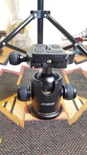 Andoer Large DSLR Camera Rotating Tripod 1/4"-20 Screw Bubble Level Ball Head