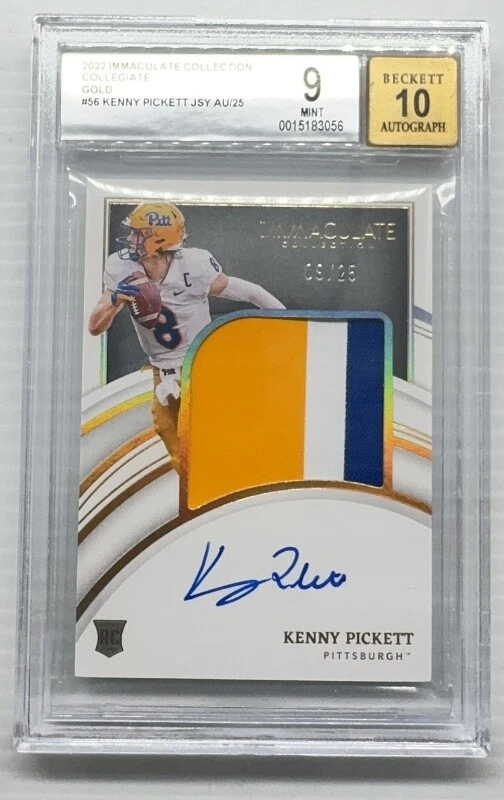 Kenny Pickett Panini Immaculate Collection Collegiate #56 Patch Autograph-Gold