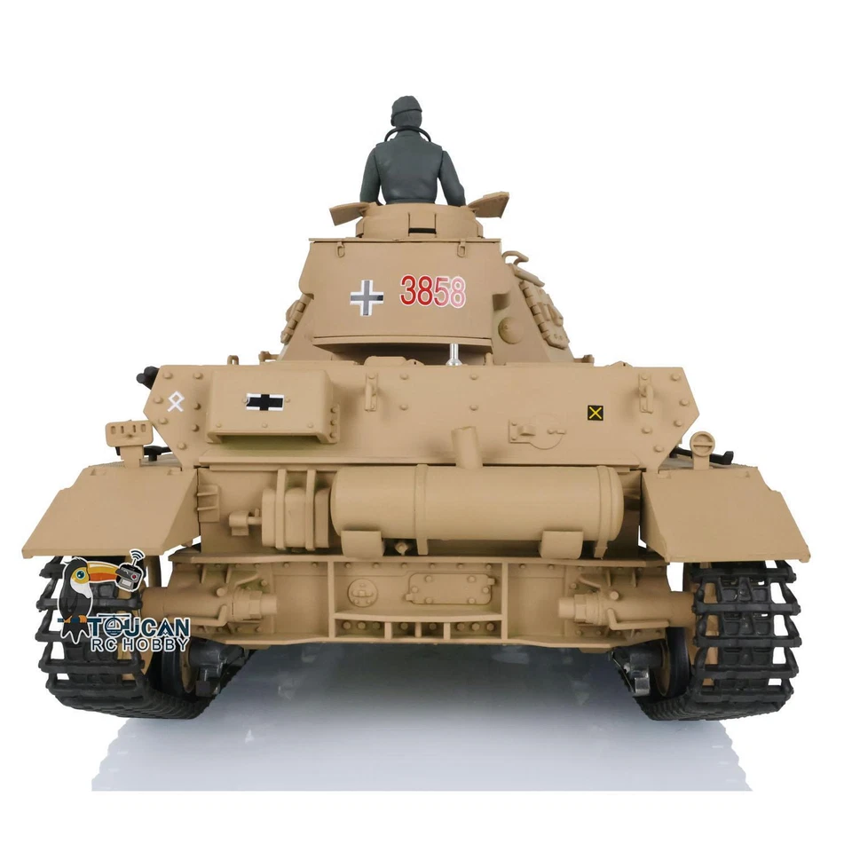Henglong 1/16 7.0 Plastic Panzer IV F RTR BB IR RC Tank Steel Gearbox 360° FPV - Image 2 of 4