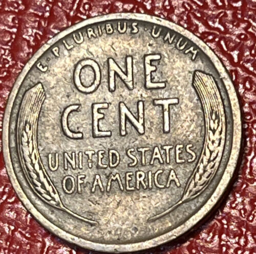Centavo de trigo Lincoln 1916-D único atractivo visual madera aleación inadecuada error de mezcla - Imagen 6 de 8