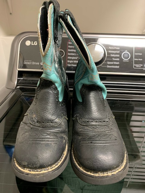 turquoise justin boots