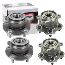 For 2007 2008 -2013 Nissan Rogue Front and Rear Wheel Hub Bearings 4pcs Assembly