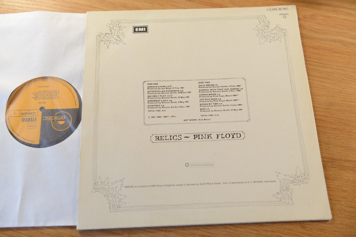Pink Floyd ‎ Relics LP Emidisc 1 C 048-50 740 | eBay