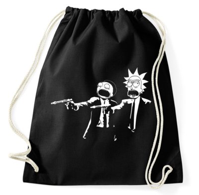 Pulp Fiction Rick And Morty Turnbeutel Fan Wubba Lubba Dub Fun Beutel Tasche TV