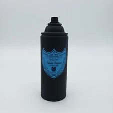 Graffiti original dom perignon art Spray Paint Can by Nyc street artist PUKE.