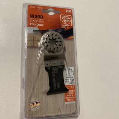 FEIN Starlock E-Cut Saw Blade, 1-3/8'', 3pk
