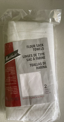 Aunt Martha's Premium Flour Sack Dish Towels - 2-Pack - 28'' x 28'' - 100% Cotton