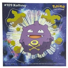 Pokemon Collect 'em Stick-Ups Koffing #109 Large 4” Sticker Priss Prints