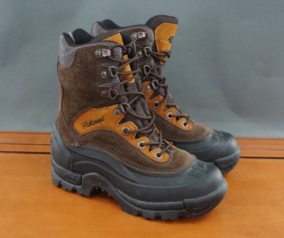 Zapato LaCrosse Epic II PFT para hombre 8,5 W cuero marrón con cordones botas de senderismo al aire libre Foto 3 de 4