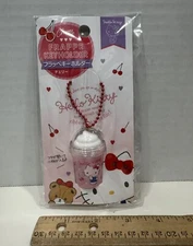 Daiso Sanrio Hello Kitty Cherry Frappe Keyholder Keychain New