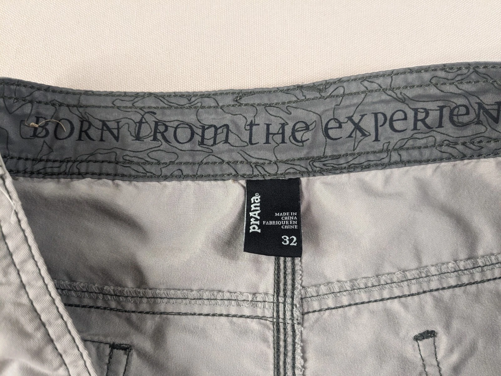 prana adult stained distressed shorts