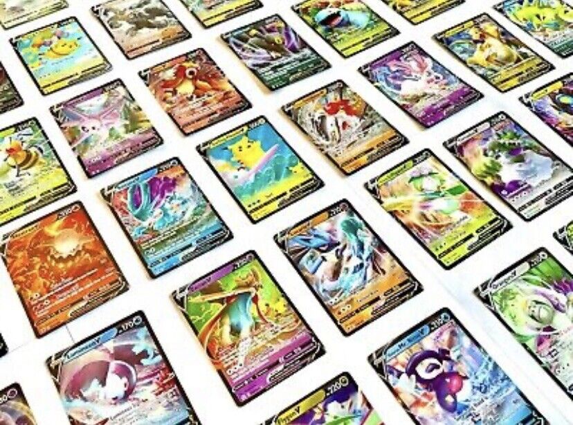 Pokemon Card Lot 10 Official TCG Cards Ultra Rare EX/GX/V + Pokemon Card Lot 10 Official TCG Cards Ultra Rare EX/GX/V +
