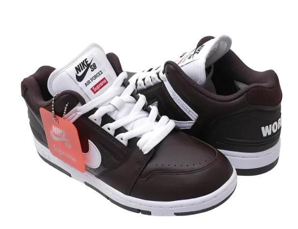 Nike x Supreme Air Force 2 Low Brown AA0871212 Neuf avec boite