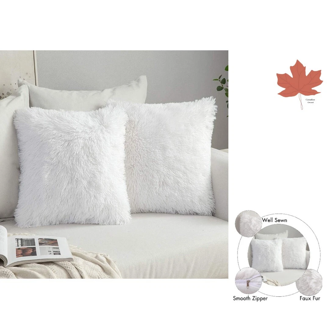 Faux fur pillow covers cheap 18x18