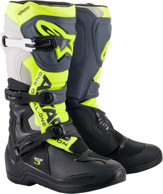 Alpinestars Tech 3 Boots Black/Gray/Yellow / 12