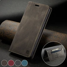 For Samsung S25 Ultra S25 FE S24 S23 S22 Note20 Ultra Leather Flip Wallet Case