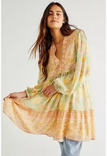 🦋Spell And The Gypsy M Butterfly Boho Tunic Dress Fully Lined AS NEW