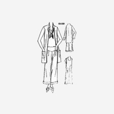 Past Patterns 6109 - Late 1920s Pajama Ensemble Sewing Pattern bust size 38"
