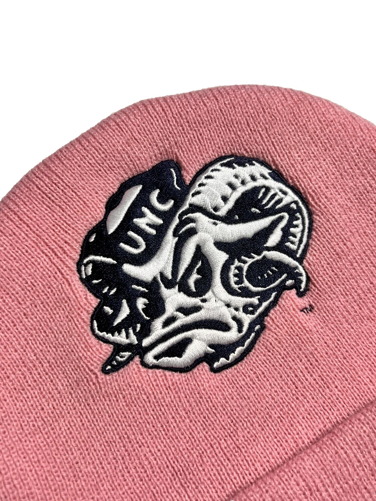 Supreme FW24 Mitchell & Ness NCAA Beanie UNC Rameses (rosa)