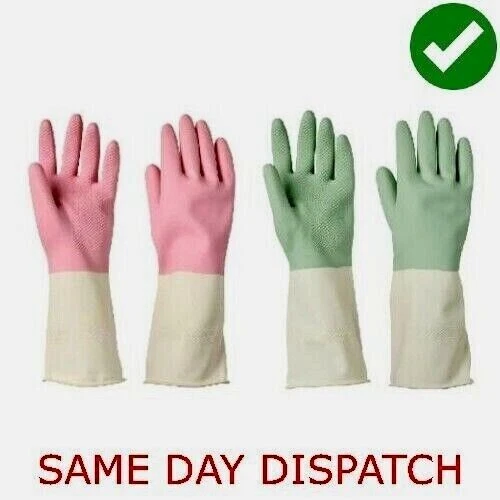Ikea Rinnig Cleaning Gloves Latex Sizes S M Various Colours 1 or 2