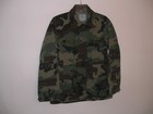 Vintage US Army Military Shirt Medium Regular Coat Woodland Camo BDU — photo 1